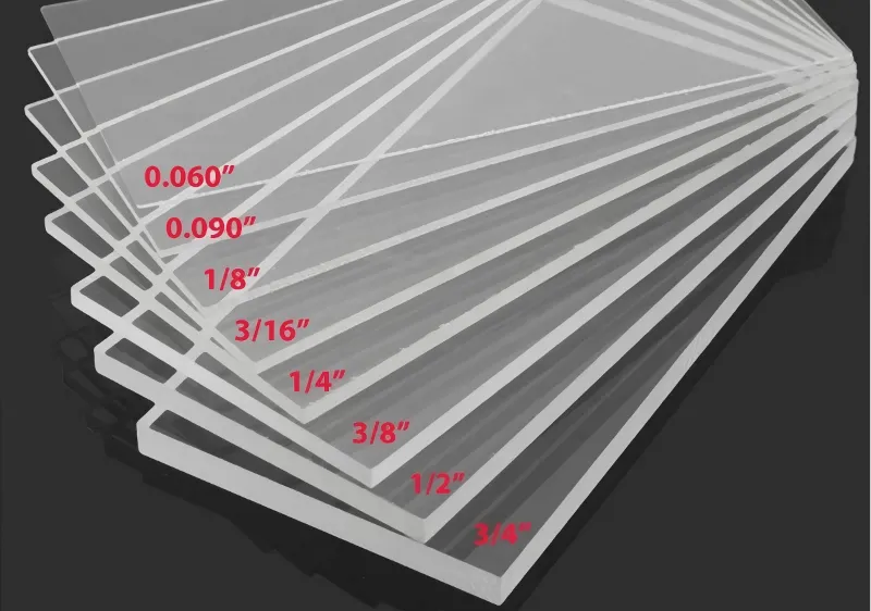 Acrylic Thickness Guide for Different Applications Acrylic Thickness Guide for Different Applications