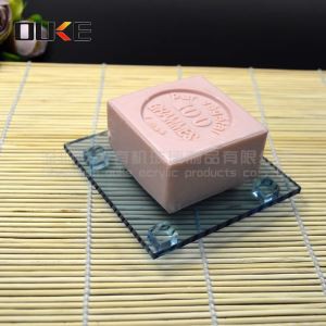 Vente en gros de plats acryliques de design moderne et de savon pour la douche