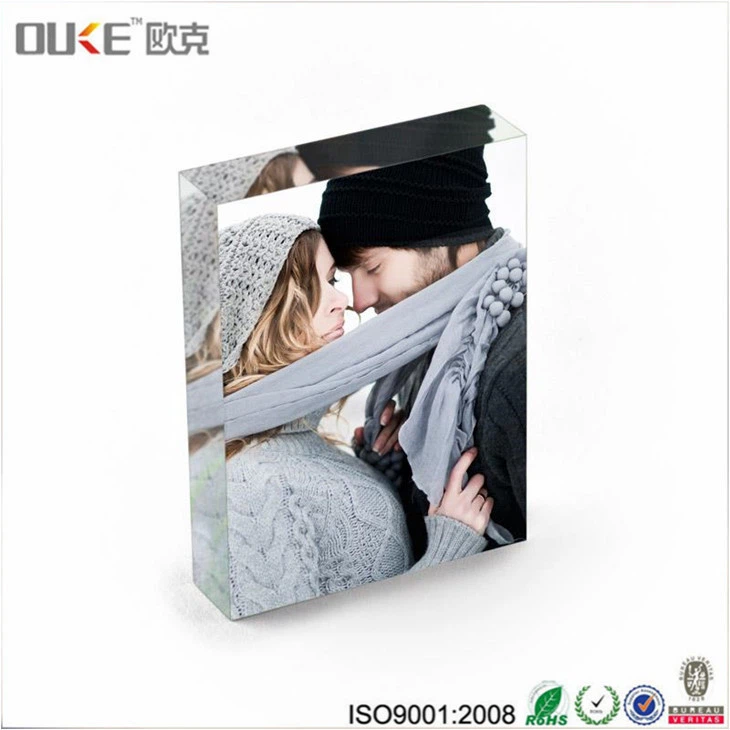 Brand New Design Clear Acrylique photo solide pour l'estampage