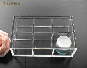 Boîtes de stockage acryliques faites sur commande avec des couvercles