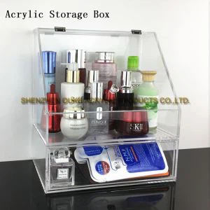 Vente chaude en ligne clair boîte multicouche acrylique stockage boîte en plastique Cosmetic\Makeup