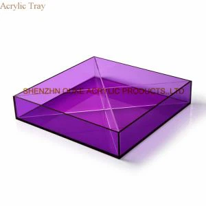 Promotionnel superbe Breakfast acrylique bac Neon tuile initiale plateau de service