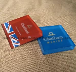 Bloc acrylique en plastique avec le Logo du fabricant Fabrication acrylique