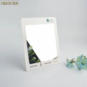 Nouveau miroir de maquillage acrylique blanc de bureau de conception