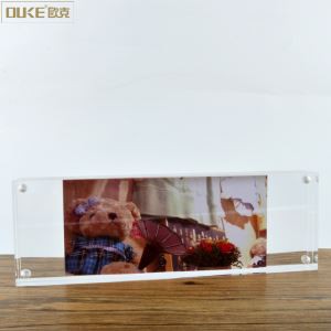 Rectangle Mini Plastique Acrylique Cadre Photo